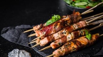 Saumon de kebab